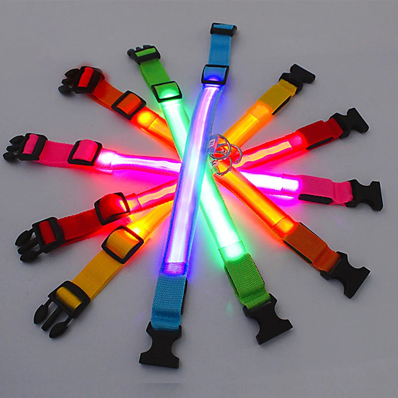 “Keep Your Dog Safe & Visible at Night (LED Collar)”