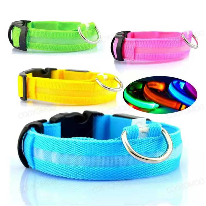 “Keep Your Dog Safe & Visible at Night (LED Collar)”