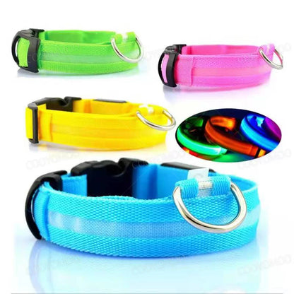 “Keep Your Dog Safe & Visible at Night (LED Collar)”