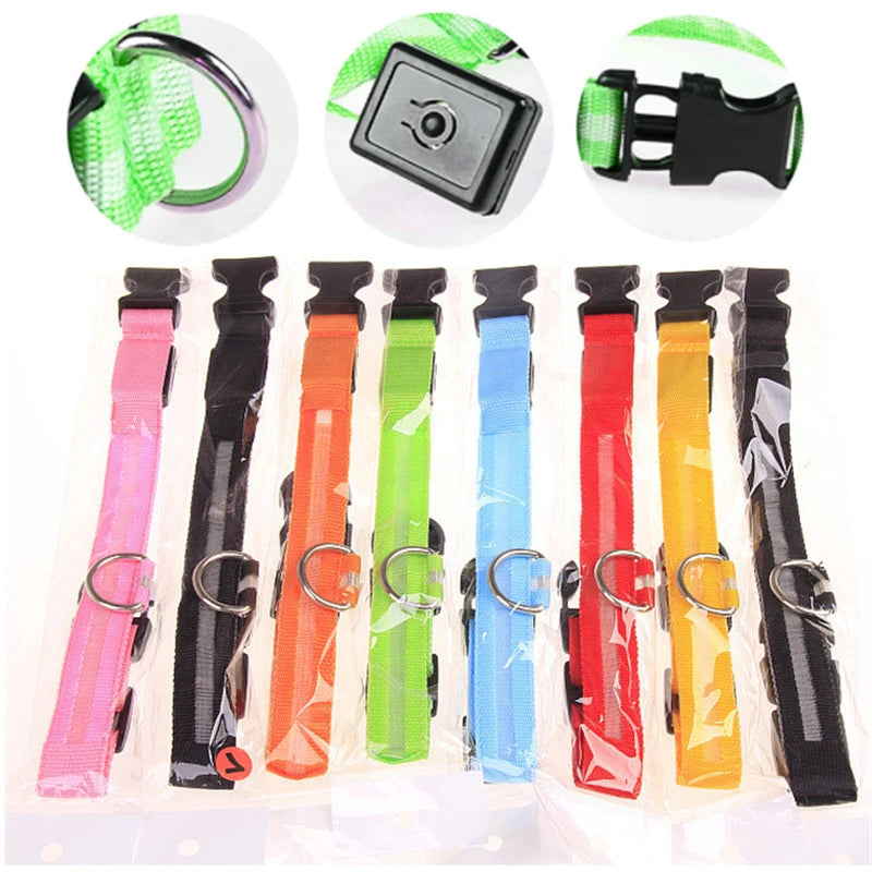 “Keep Your Dog Safe & Visible at Night (LED Collar)”