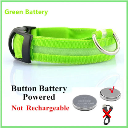 “Keep Your Dog Safe & Visible at Night (LED Collar)”